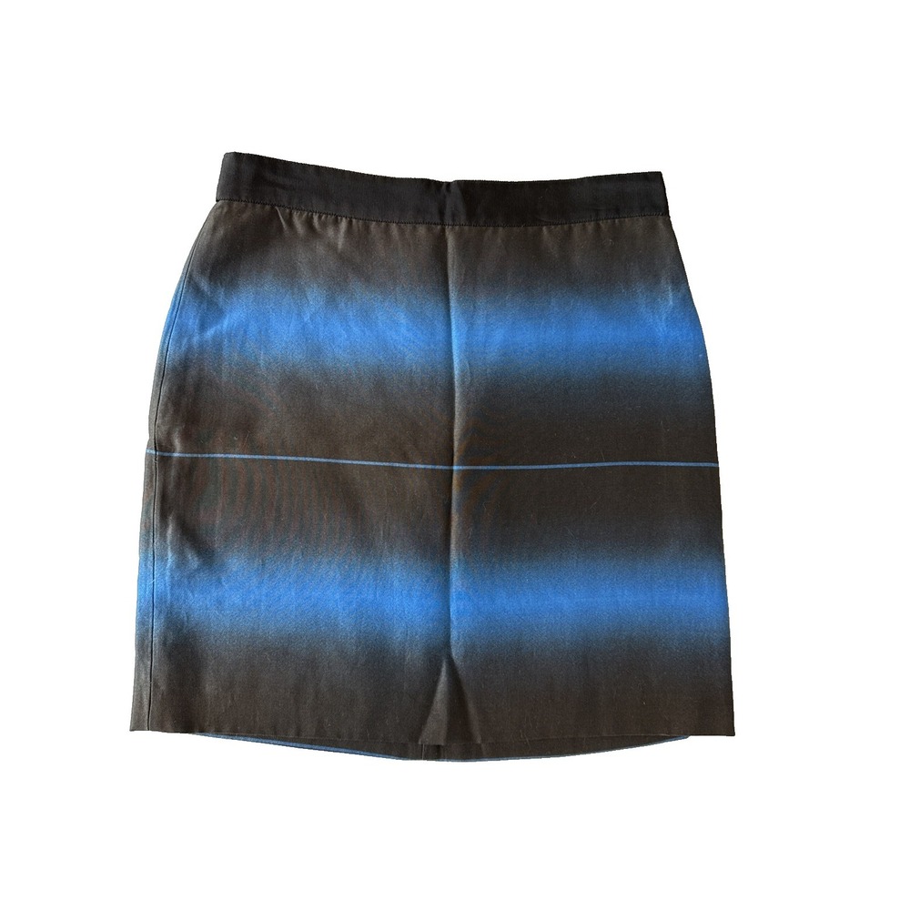 Marc by Marc Jacobs Lida Blue Aster Ombre Stripe Silk Blend Skirt 2 Indie Sleeze